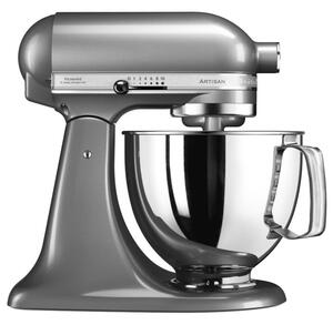 Планетарен миксер KitchenAid Artisan Elegance 5KSM125ECU Contour silver, 300W, 4.8 л, Direct drive, 10 скорости, Сив металик