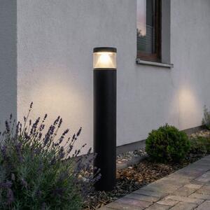 Lucande LED лампа за стълб Darja, антрацит, метал, 100cm, IP54, Сив, Метал, Модерен