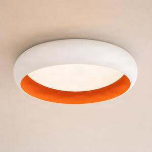 Lindby LED таванна лампа Serava, бяла, Ø 60 см, с регулиране на яркостта, Затъмняване, Бял, Дневна/трапезария, Пластмаса, Модерен