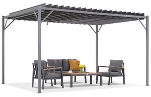 Антрацитна пергола за тераса Tasos 3x4m Garden Point