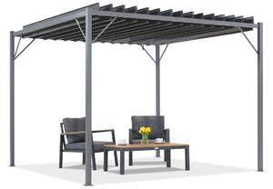 Антрацитна пергола за тераса Tasos 3x3m Garden Point