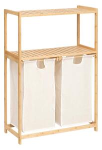 Етажерка 5five Tidy Box, С 2 коша за пране, Бамбук
