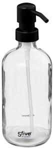 Дозатор за сапун 5five Glass, 450 ml - Прозрачно