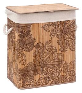 Кош за пране 5five Blackflora, Бамбук, 60 l