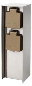 Philips 17108/47/46 - Екстериорна колона с контакти MYGARDEN ROCK 230V IP44