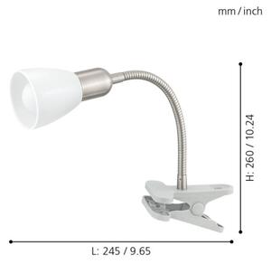 Eglo 92932 - LED лампа с щипка DAKAR 3 1xE14/4W/230V