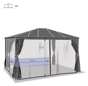 Резервни комарници за беседка Hesperide Belize, 3.6x3 m