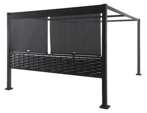 Комплект щори за беседка Hesperide Zalya, Цвят Шисти, 4x3 m