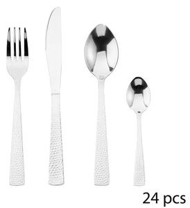 Комплект прибори Secret de Gourmet Sarah, Инокс, 24 части