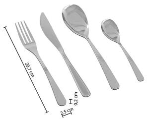 Комплект прибори Secret de Gourmet Mesa, Инокс, 24 части