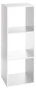 Рафт 5five Mix'n Modul, 3 отделения, MDF, 35x32x101 cm - Бял