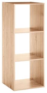Рафт 5five Mix'n Modul, 3 отделения, MDF, 35x32x101 cm - Дървесен
