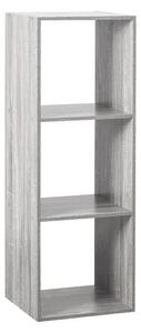 Рафт 5five Mix'n Modul, 3 отделения, MDF, 35x32x101 cm - Сив