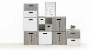 Рафт 5five Mix'n Modul, 3 отделения, MDF, 35x32x101 cm - Бял