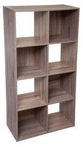 Рафт 5five Mix'n Modul, 8 отделения, MDF, 68x32x134 cm - Естествен
