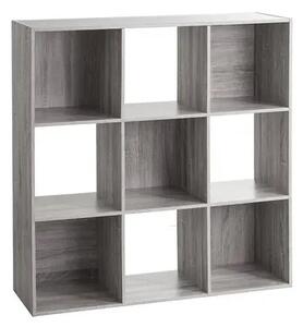 Рафт 5five Mix'n Modul, 9 отделения, MDF, 101x32x101 cm - Сив