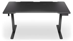 Гейминг бюро Endorfy Atlas L Electric, МДФ, 150 x 78 cm, до 80 кг. натоварване, поставка за слушалки, електрическо управление на височина, черно