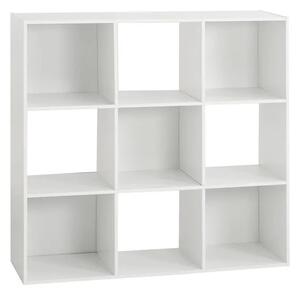 Рафт 5five Mix'n Modul, 9 отделения, MDF, 101x32x101 cm - Бял