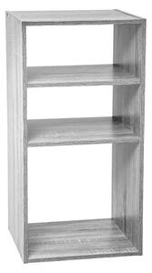 Рафт 5five Mix'n Modul, 2+1 отделение, MDF, 35x32x68 cm - Сив