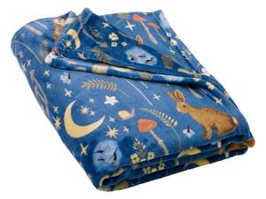 Синьо одеяло от микроплюш 130x170 cm Enchanted Twilight Animals – Catherine Lansfield