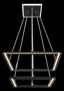 Sidona, indoor pendant lamp, black metal lamp with white plastic shade, 48W, with shade: 2450lm, without shade: 5500lm, 3000K, 4