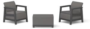 Сив градински комплект за отдих за 2 Scandi Linea – Keter