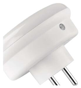 LED нощна лампа със сензор и вграден контакт LED/0,3W/230V