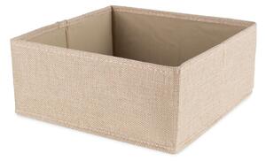 Бежова текстилна кутия за съхранение 28x12x12 cm Sandy – Compactor