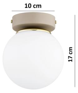 Brilagi - Точково осветително тяло MILO ECRU 1xE27/60W/230V бежово/златисто