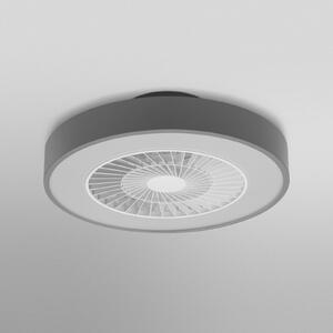 OSRAM SMART+ WiFi LED таванен вентилатор CYLINDER, сив, тих, Затъмняване, Сив, Дневна/трапезария, Пластмаса, Модерен