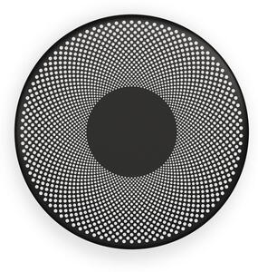 Northern LED стенна лампа Glint, черна матова, стомана, Ø 25 cm, Затъмняване, Черен, Дневна/трапезария, Алуминий, Дизайн