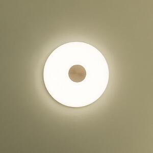 Northern LED стенна лампа Glint, Ø 36 cm, стъкло, опалово бяло, Затъмняване, Бял, Дневна/трапезария, Стъкло, Дизайн