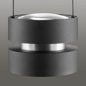 Brilliant LED висяща лампа Glow-Sphere, Ø 18 cm, черна, метал, Затъмняване, Черен, Дневна/трапезария, Алуминий, Модерен
