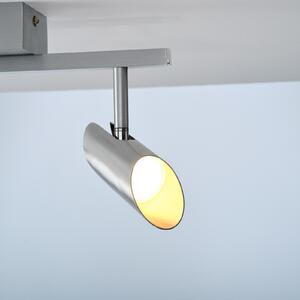 Brilliant LED таванни прожектори Risell, дължина 35 cm, цвят алуминий, Затъмняване, Металик, Дневна/трапезария, Алуминий, Модерен