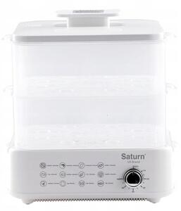 Уред за готвене на пара Saturn ST-EC1187, 1500W, 12 л, Автоматично спиране, Индикатор за ниво на водата, Бял