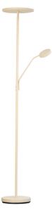 FISCHER & HONSEL LED лампа за поставяне Sorento, височина 182 cm, четене, пясъчен цвят, Затъмняване, Бежов, Дневна/трапезария, Метал, Модерен, Стоящ прожектор