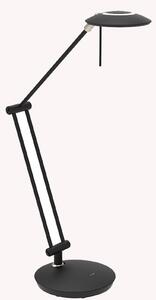 Steinhauer LED настолна лампа Zenith 2, черна, CCT, дистанционно управление, Затъмняване, Черен, кабинет / офис, Метал, Модерен