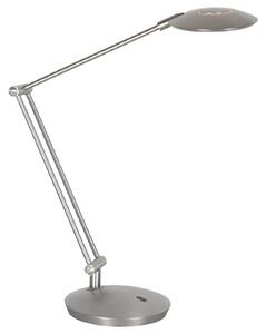 Steinhauer LED настолна лампа Zenith 2, стомана, CCT, дистанционно управление, Затъмняване, Металик, кабинет / офис, Метал, Модерен