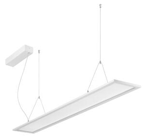 BRUMBERG LED висяща лампа Adara 149,5 см, включване/изключване, 2CCT, прозрачна, Бял, кабинет / офис, Алуминий