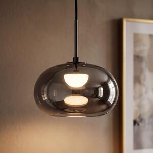 OSRAM LED висяща лампа Decor Satellite, сива, Ø 20 см, 1 лампа, CCT, Затъмняване, Сив, Дневна/трапезария, Стъкло, Модерен