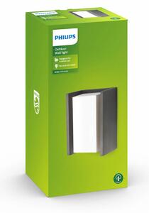 Philips myGarden Bridge стенна лампа E27 антрацит, Затъмняване, Черен, Метал, Модерен