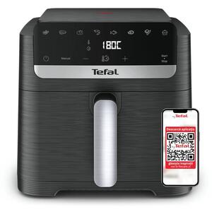 Фритюрник с горещ въздух Tefal Easy Fry Mega Compact, 7.5 л. вместимост, 8 програми, незалепващо покритие, 2020W