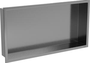Mexen X-Wall-R вградена полица с яка 60 x 30 см, четка в цвят gun gray - 19E0603010
