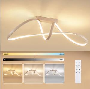 Brilagi-LED Димируем таванен плафон TWISTER LED/60W/230V 3000-6000K бежов+ДУ