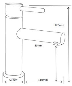 Mexen Elba смесител за мивка, бял - 74100-20