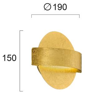 LED стенен аплик KOBEN LED/11W/230V златен