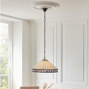 Endon 111961 - Полилей на верига Tiffany FARGO 3xE27/10W/230V pr. 50 cm