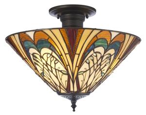 Endon 111905 - Таванен полилей Tiffany HECTOR, 3x E27 / 10W / 230V, Ø 40 cm