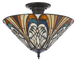 Endon 111905 - Таванен полилей Tiffany HECTOR, 3x E27 / 10W / 230V, Ø 40 cm