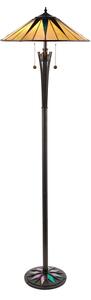 Endon 64041 - Подова лампа Tiffany DARK STAR, 2x E27, 60W, 230V, Ø 49 см